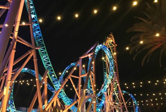 Knotts Berry Farm HangTime at Night