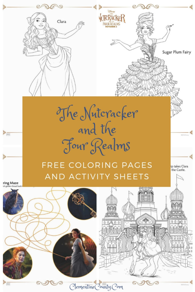 Free Printable Coloring Pages and Activity Sheets for Disney's The Nutcracker and the Four Realms l #DisneyNutcracker #freecoloringpages