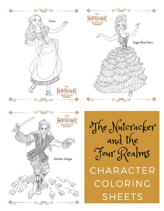 the nutcracker and the four realms coloring pages