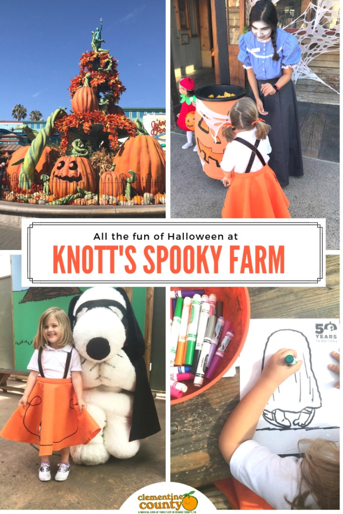 Celebrate Halloween at Knott's Berry Farm's Spooky Farm.  The daytime family friendly event in Buena Park is a great kid-friendly Halloween activity.  #SpookyFarm #berrybloggers