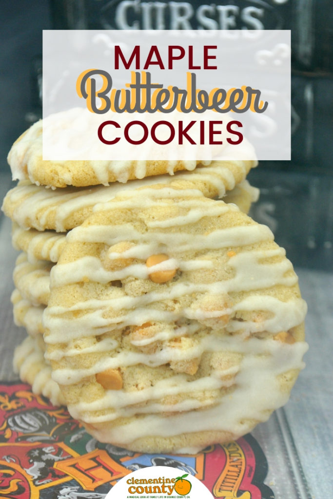 The Maple Butterbeer Cookies are perfect for any Harry Potter fan. Make this easy Harry Potter recipe for a party or after a quidditch match. #HarryPotter #butterbeer