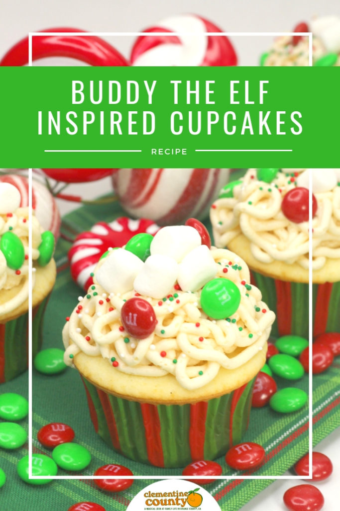 Do you love the Christmas movie Elf as much as I do? Try these cupcakes inspired by Buddy the Elf and his sugar-filled breakfast choices! 