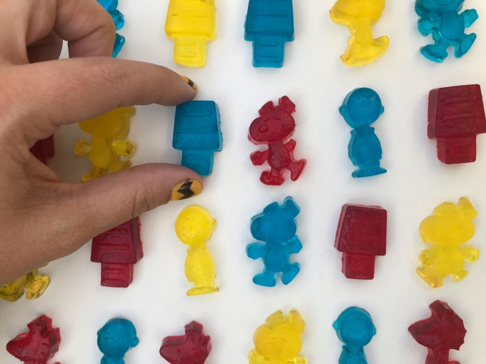 Make your own Peanuts Gummies with a simple 3-ingredient recipe and a reusable candy mold.