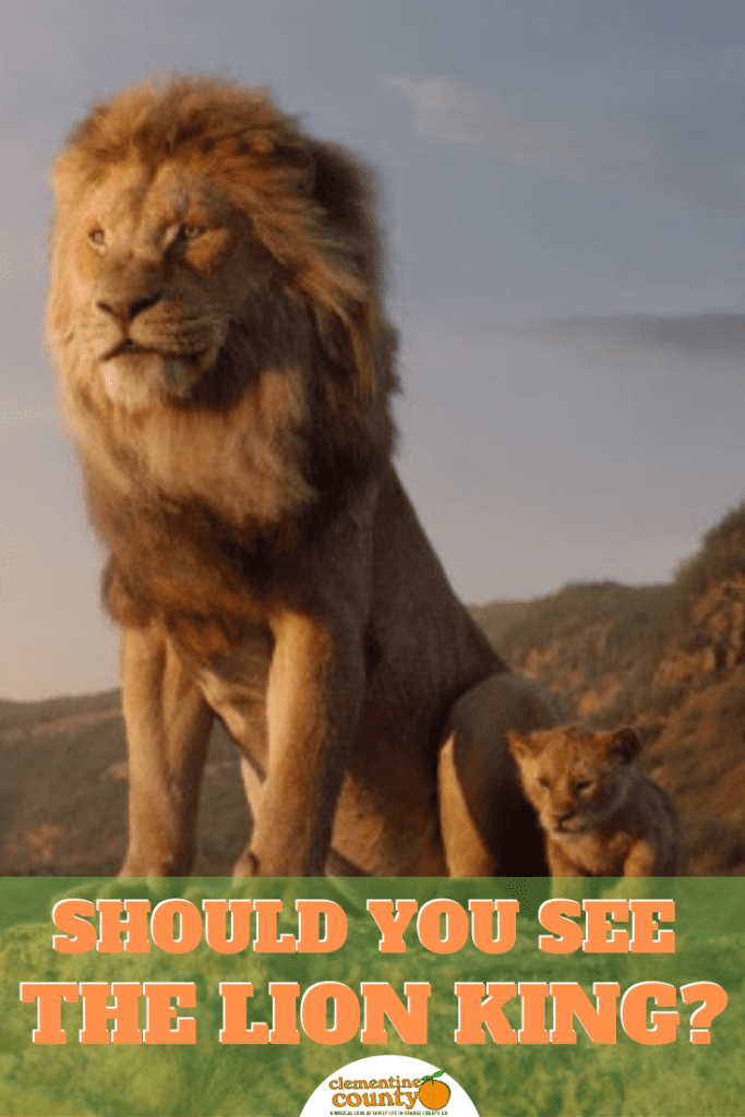 Should you see The Lion King?  Read my review of The Lion King to see if it's too scary for kids, if it holds up to the original, and whose fan club to sign up for! 