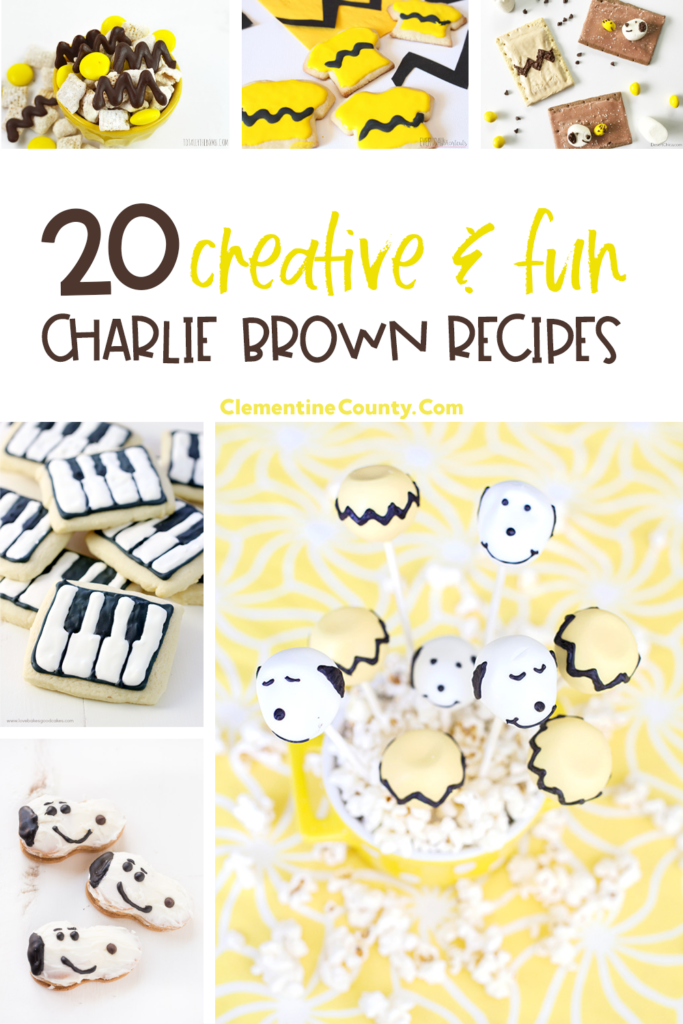 20+ creative and fun Charlie Brown recipes!  Show your love for the Peanuts Gang with these themed treats, perfect for parties or movie nights.  