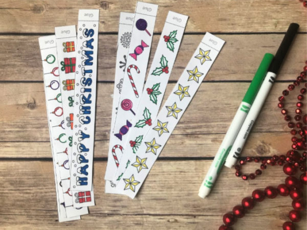 Free Printable Christmas Chains - Easy Christmas Chain Printable 600x450 
