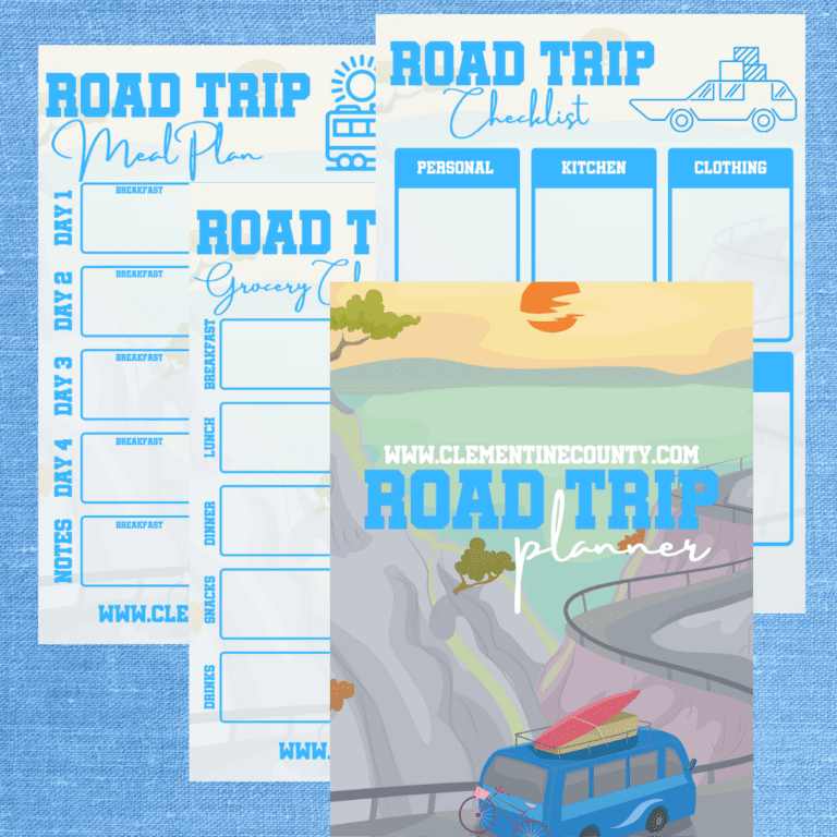 Free Road Trip Planning Printables | Clementine County