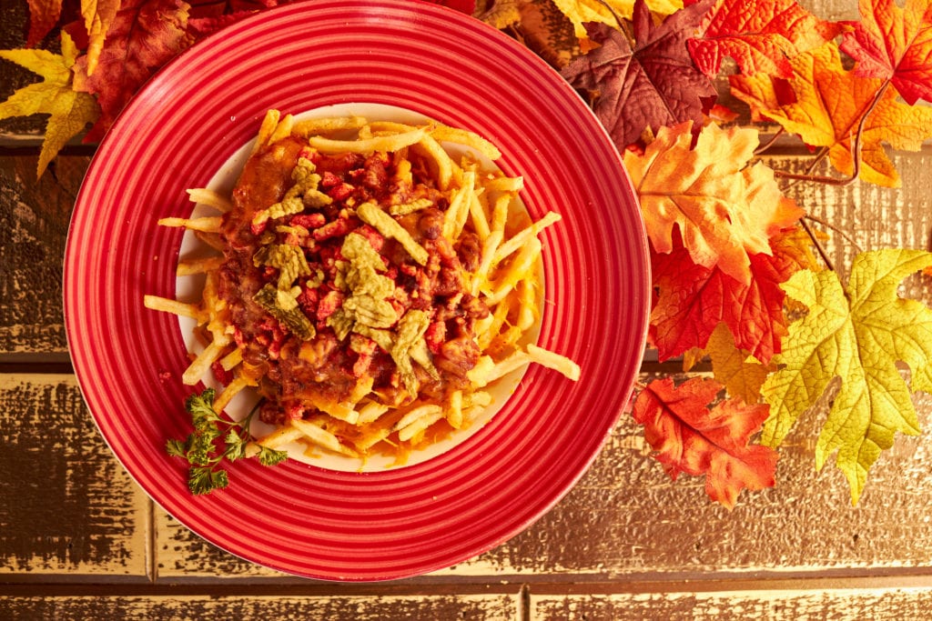 DiabloFriesFrenchFriesChiliShreddedCheeseHotCheetoPowder