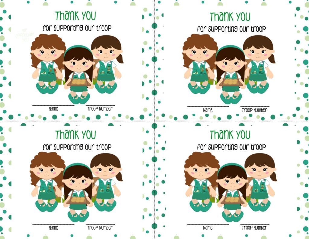 Girl Scout Business Cards Free Printable