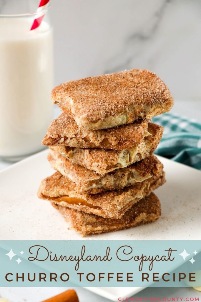 Missing Disney? Bring home the iconic churro treat home with Disneyland Copycat Churro Toffee.