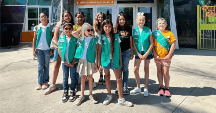 Girl Scout OC Troop at Discovery Cube